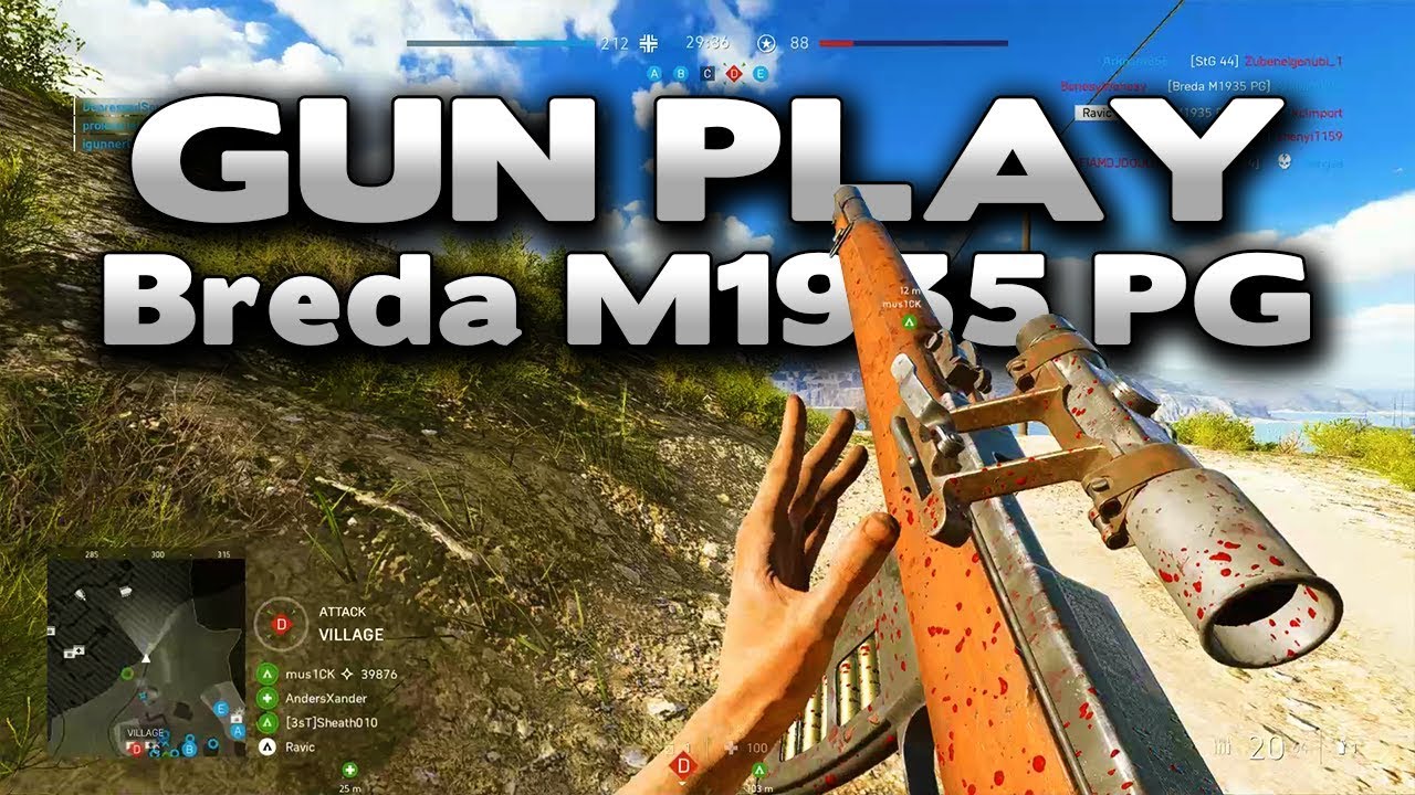 Battlefield 5 GunPlay : Breda M1935 PG