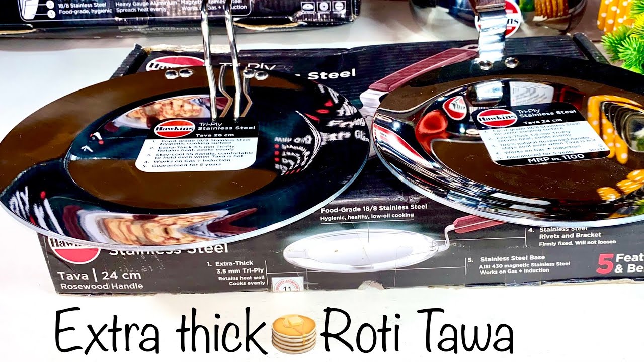 Hawkins Triply Stainless Steel Roti Tawa | Extra Thick Tawa | Take abroad | Hawkins Roti Tava