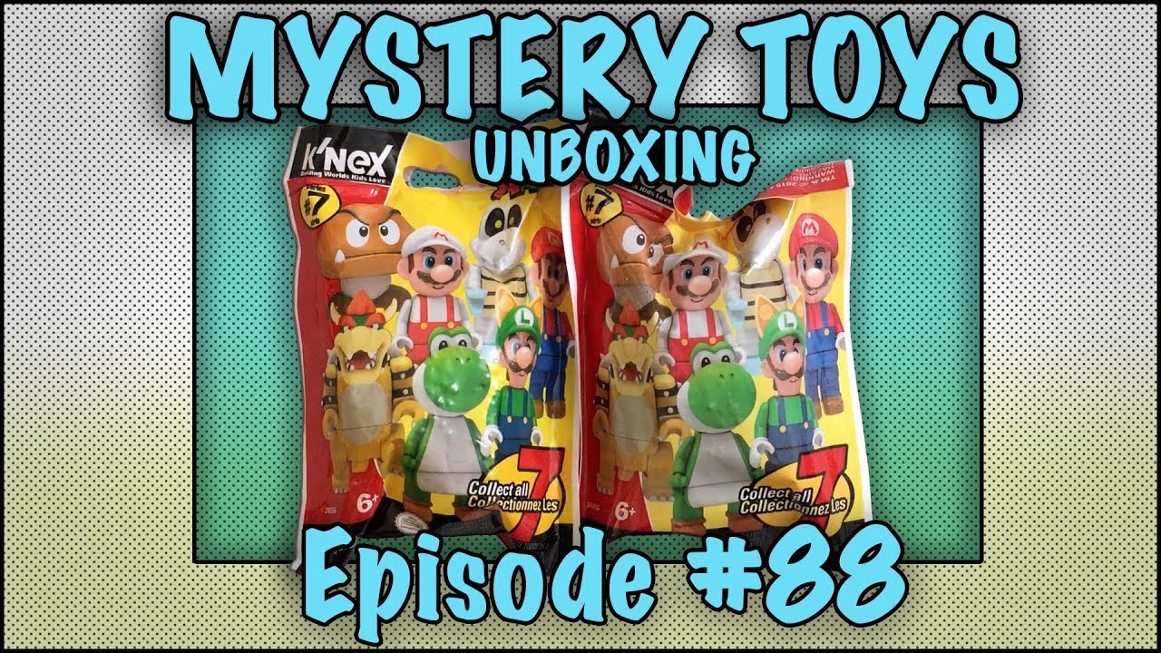 MYSTERY TOYS! Episode #88 - Unboxing Super Mario World K'nex Blind Bag Build-a-Figures