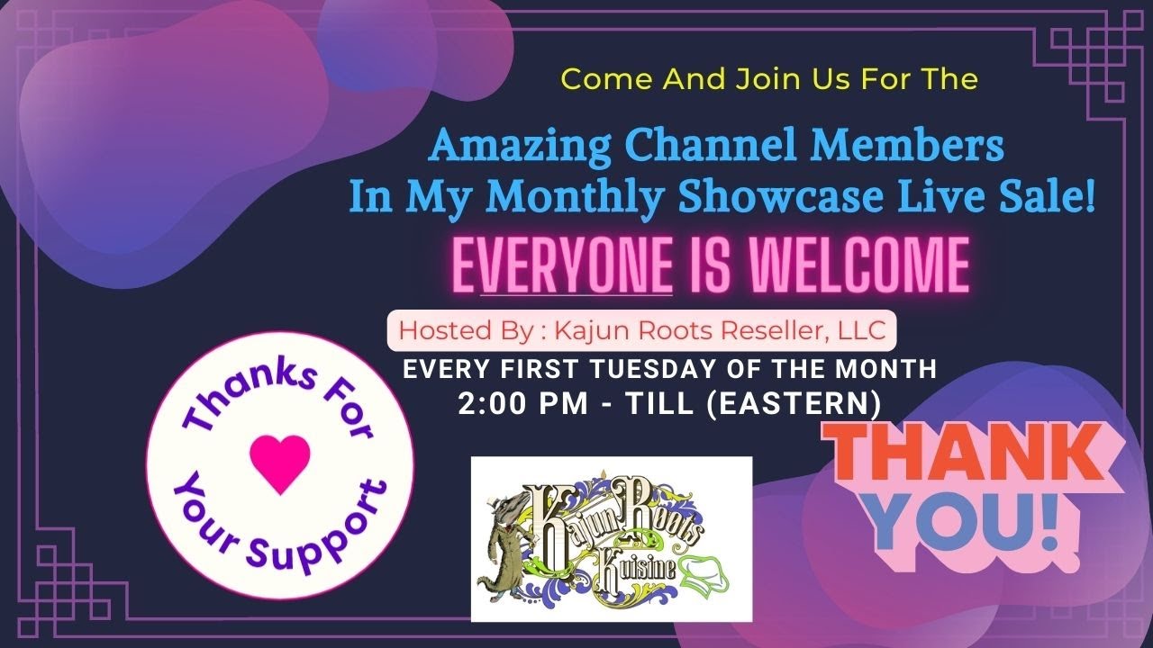 Amazing Channel Members In My Monthly Showcase Live Sale! April 4th, 2023