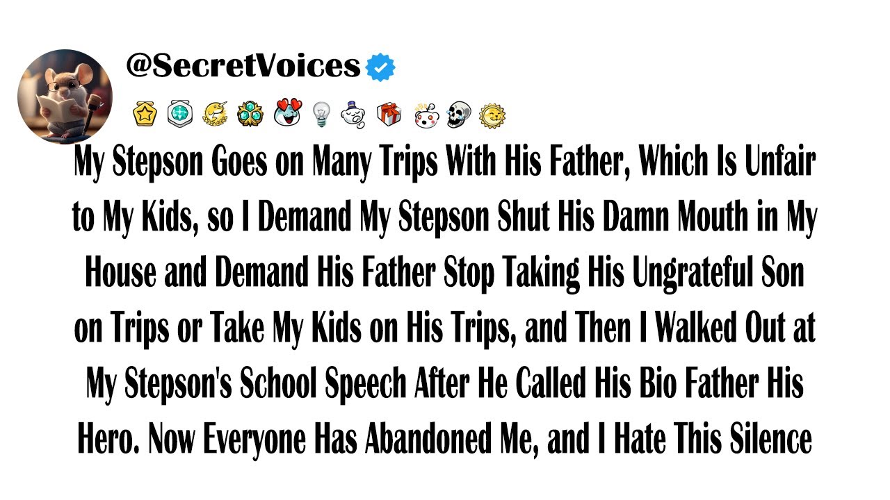 My Stepson Goes on Many Trips With His Father, Which Is Unfair to My Kids, so I Demand My Stepson...