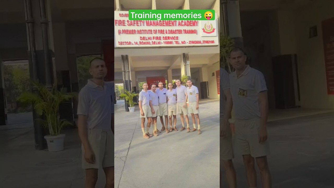 Training centre memories || Delhi fire service training 🔥 !! #delhifireservice #training #ytshorts
