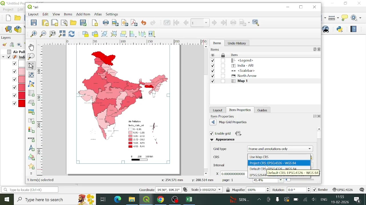 How to create map layout in QGIS