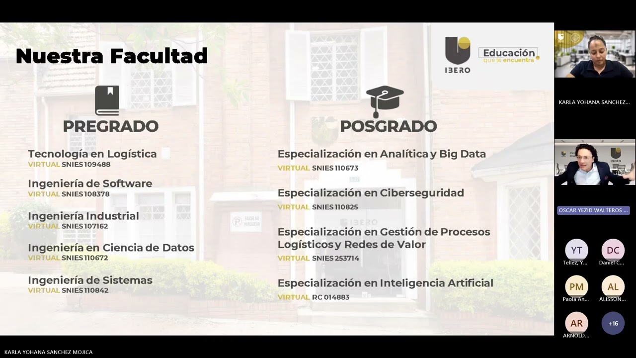 Bienvenida estudiantes de la Especialización en Inteligencia Artificial