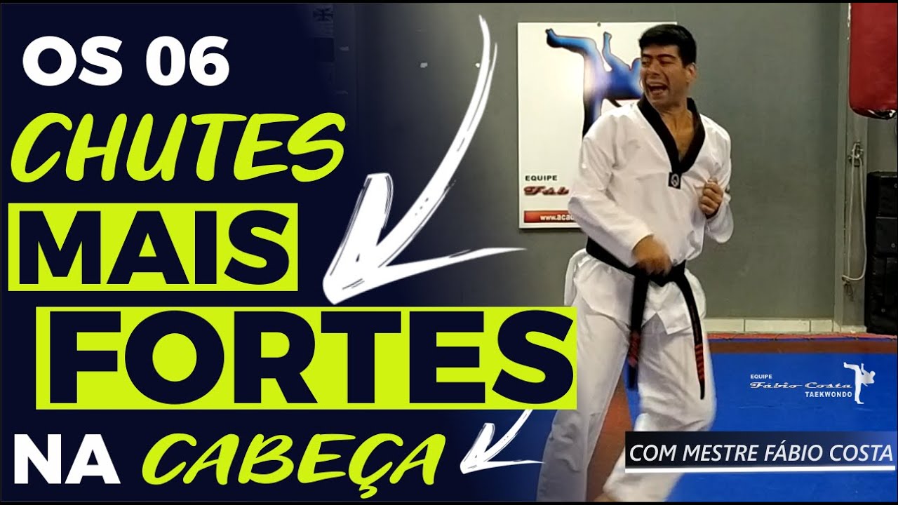 TOP 6 - Chutes mais POTENTES do Taekwondo na altura da Cabeça!!!