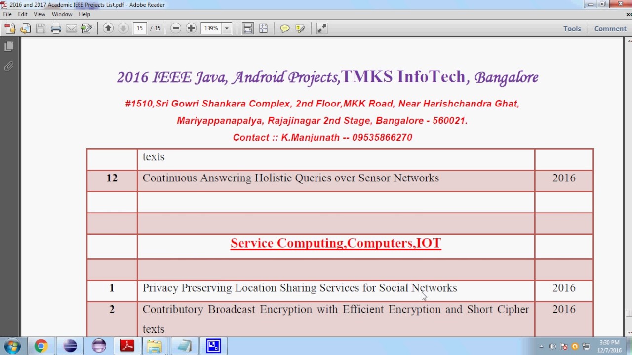 Latest 2016  2017 IEEE Projects