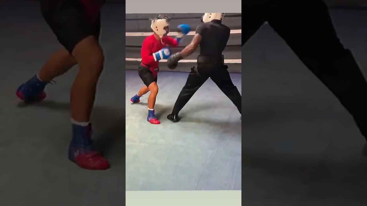 INTENSE SPARRING 🥊 check out the channel for full video!!! #boxing #vlog #youtubeshorts #sparring