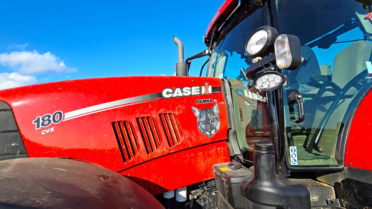 Puma 180 CVX PowerTrac von Case IH mit Regent Grubber bei Saatvorbereitung 2024