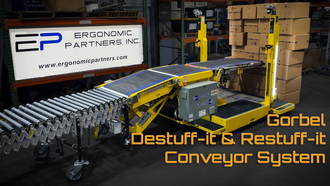 Gorbel Destuff-It and Restuff-It Conveyor System Demo