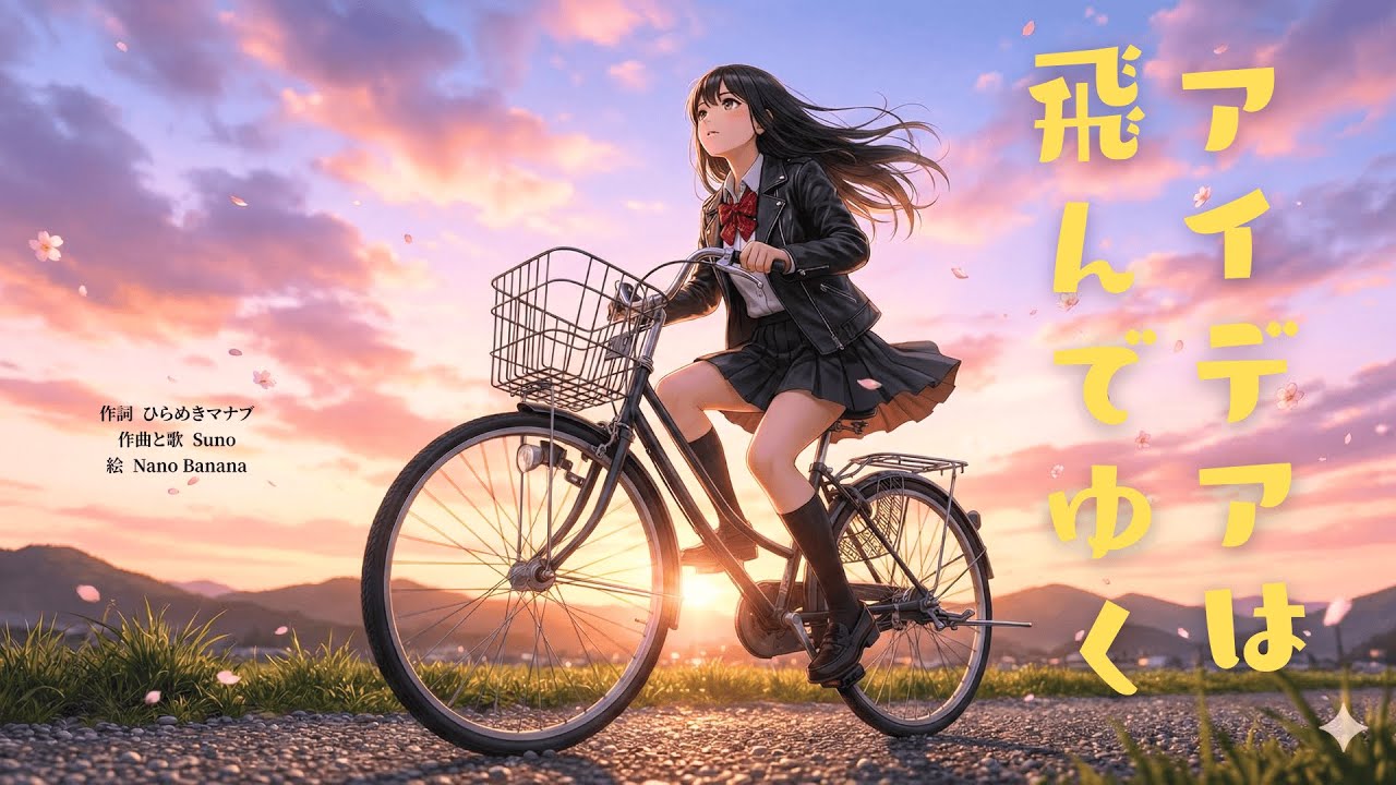 アイデアは飛んでゆく　★★★★　#ai #音楽 #suno #オリジナル曲 #rock #ガールズバンド