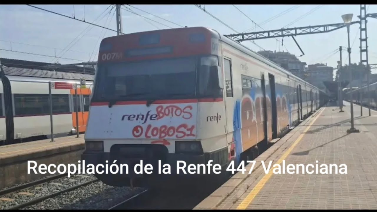 Recopilación de la Renfe 447 Valenciana en Rodalies de Catalunya 