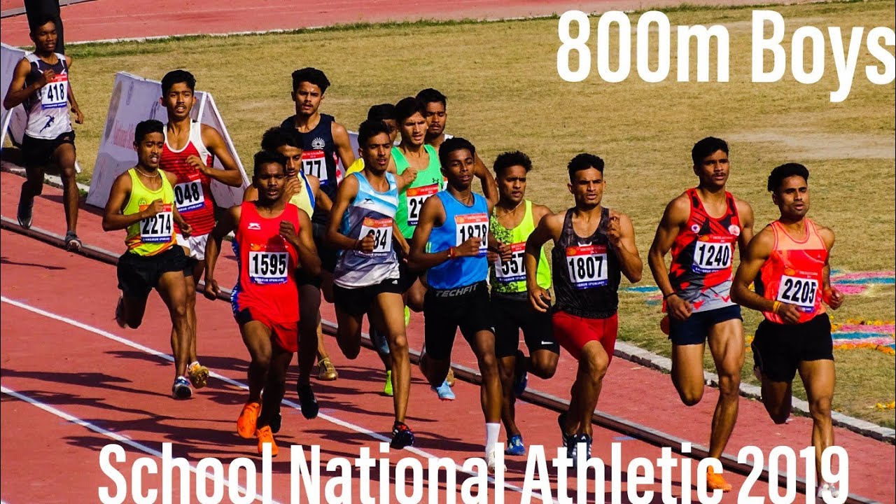 800m Boys U-17 Heat 1 65th National School Athletic Championship 2019