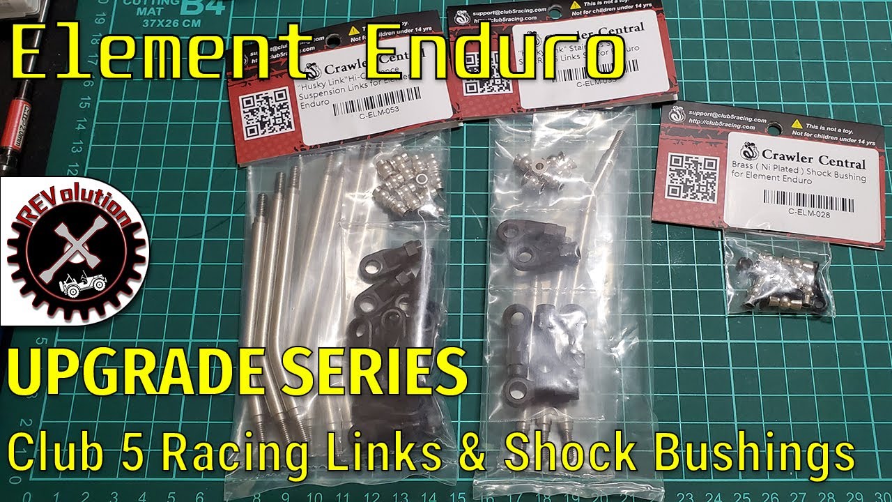 Element Enduro Sendero RTR Upgrade Series - Club5 Racing Links & Shock Bushings