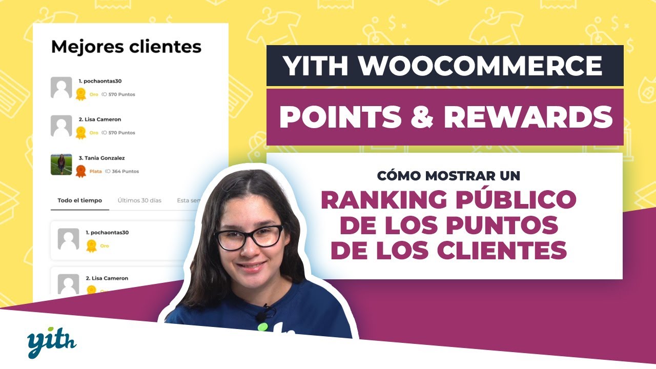 Cómo mostrar un ranking público de los puntos de los clientes - YITH WooCommerce Points & Rewards