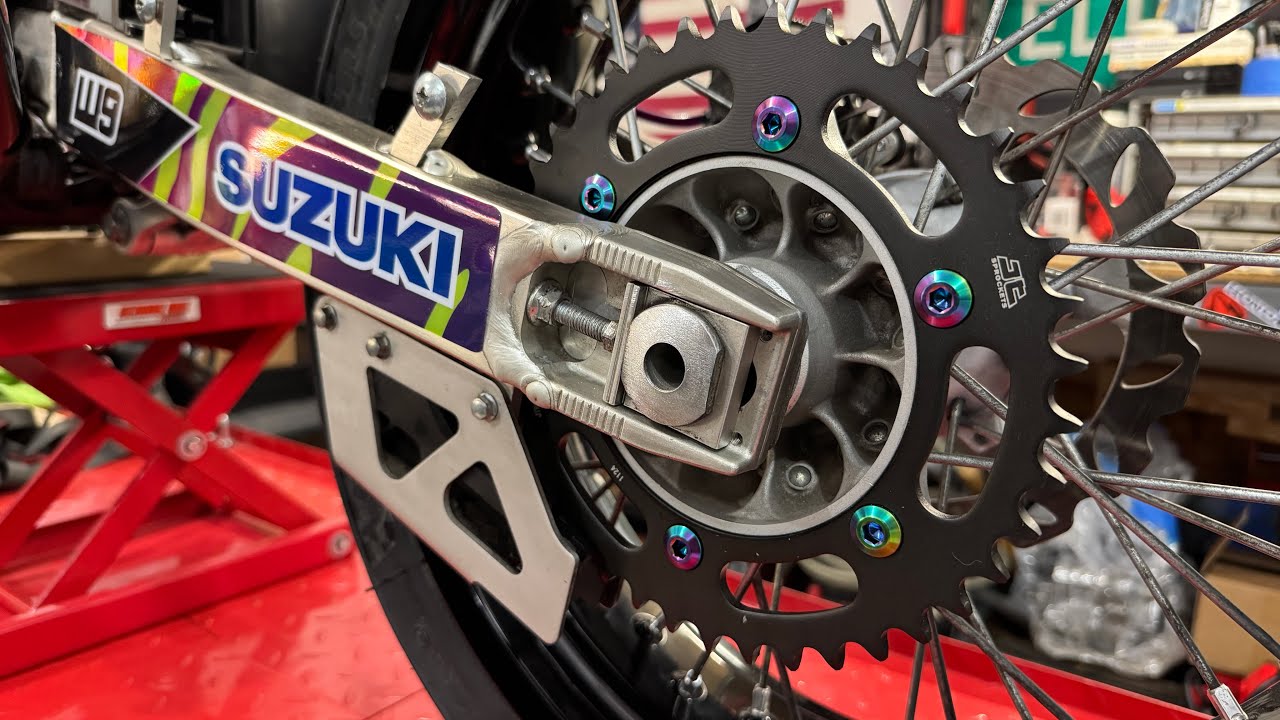 DRZ400SM Gets New Sprockets And Titanium Hardware!