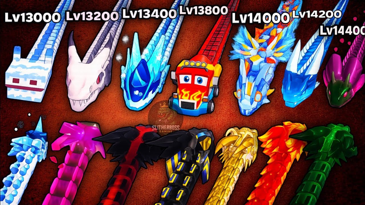 SNAKE CLASH IO🐍: FROM LEVEL 13000 to 14400 ! EPIC SNAKE BATTLES THE HARDEST MAX LEVEL BOSSES!🔥#236