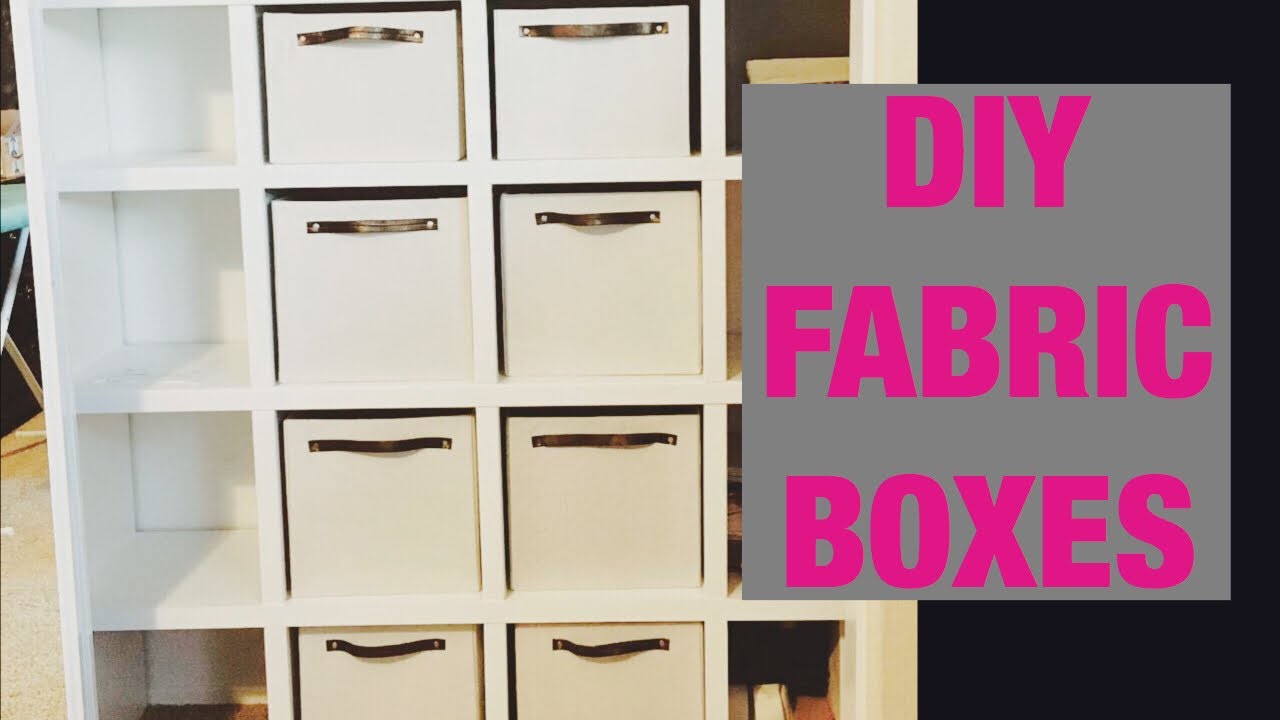 Fabric boxes with foam board Part 1