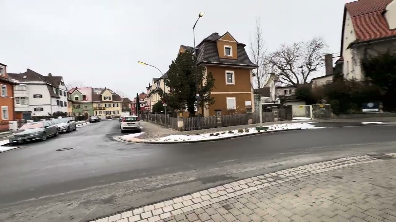 Walking in Forchheim Germany 🇩🇪 Bavaria city Snowfall walking 