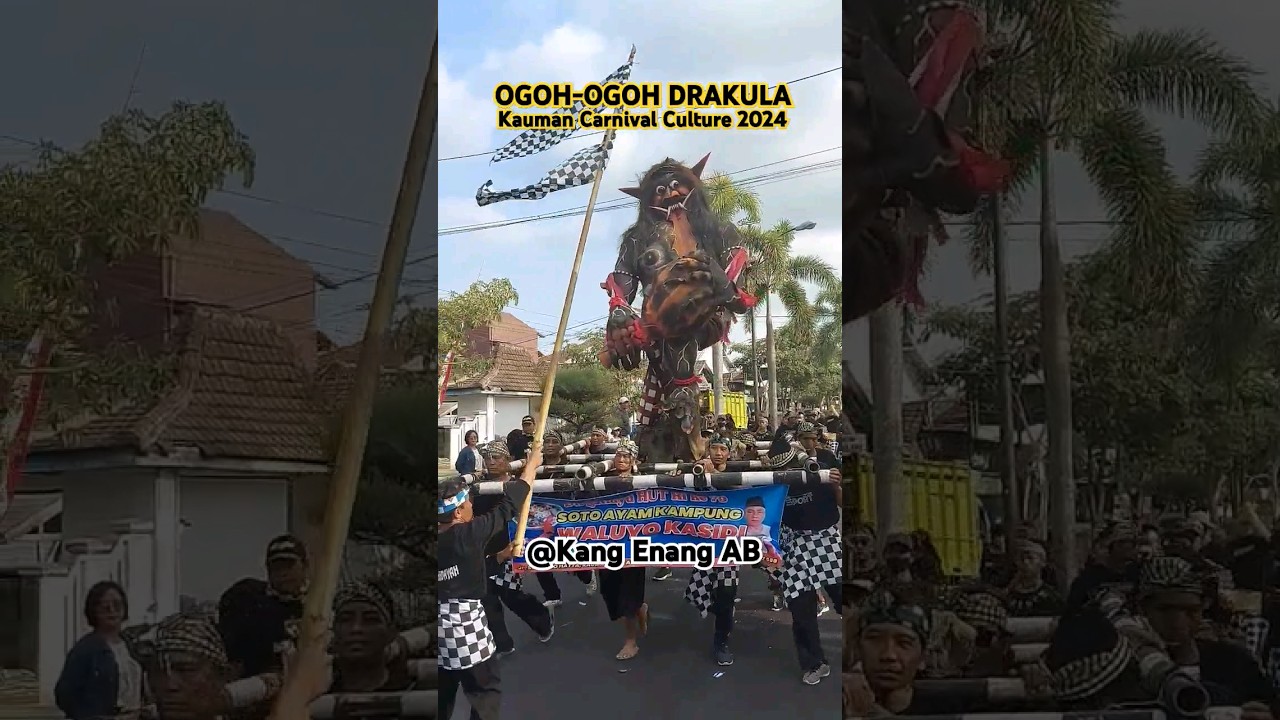 HII... SERAM DAN KREATIF OGOH-OGOH DRAKULA KAUMAN CULTURE CARNIVAL 2024 #karnaval #carnival #shorts