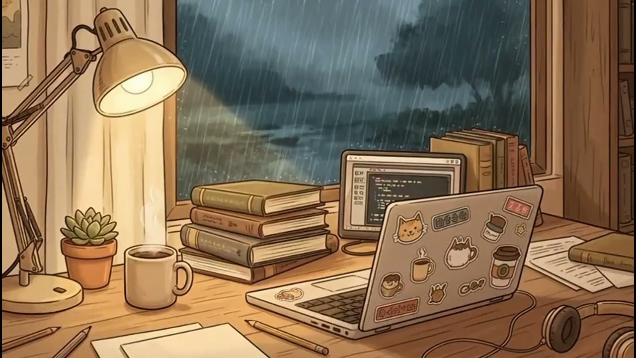 Rainy Day Lofi Beats ☔ 7 Minutes of Chill Study Music | Mochi Mochi