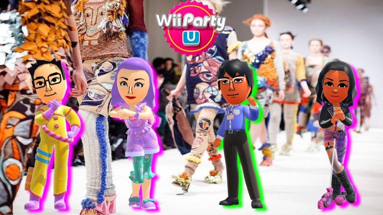 Wii Party U - Mii Fashion Plaza - Alex Vs Ember Vs Chris Vs Sasha (Ep. 22)