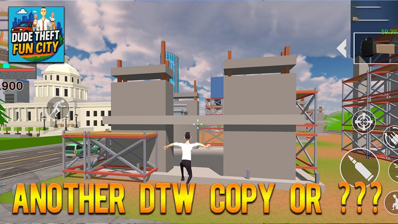 Dude Theft Fun City Gameplay Another Copy of DTW or ??? 🤔🤔🤔