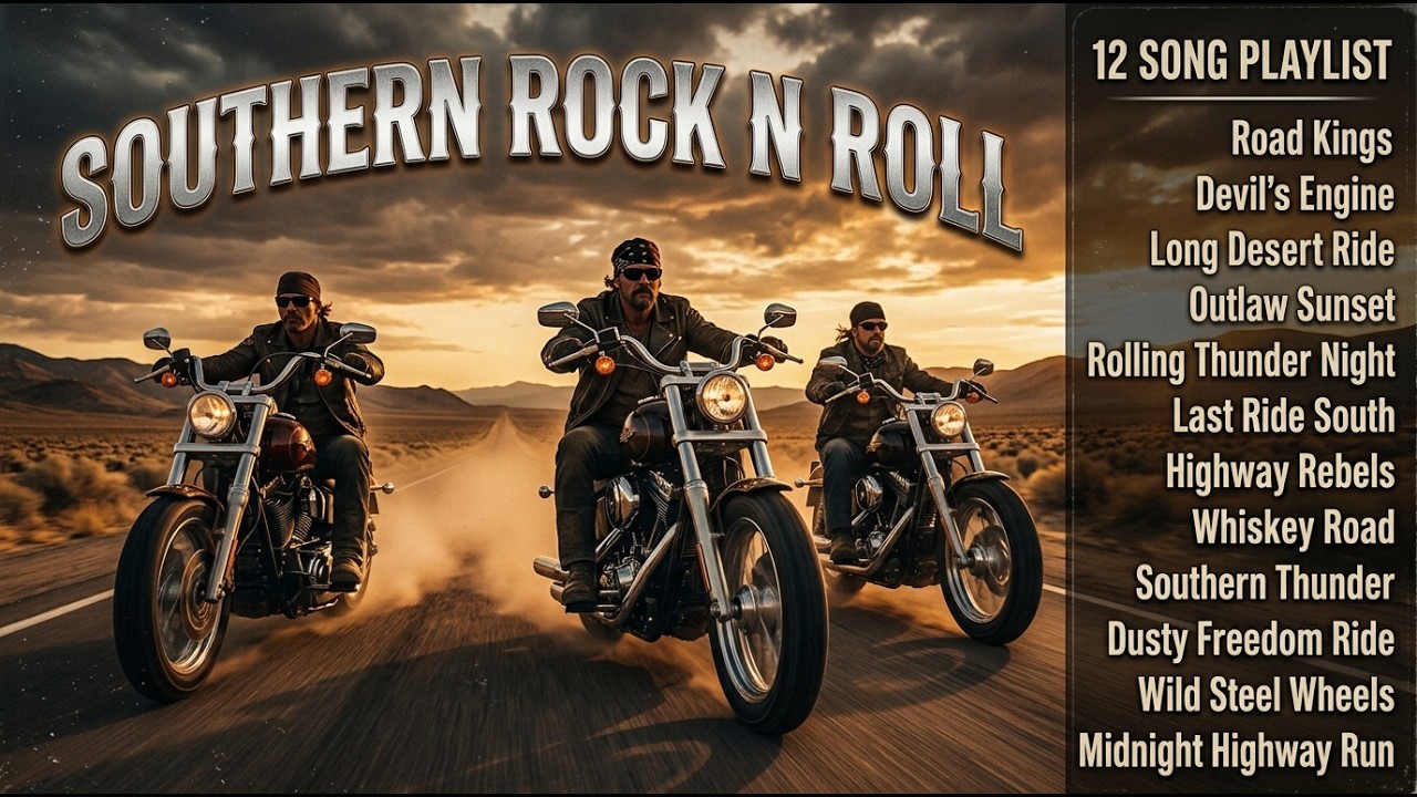 Southern Rock N Roll 🏍️ Midnight Highway Anthems for True Riders