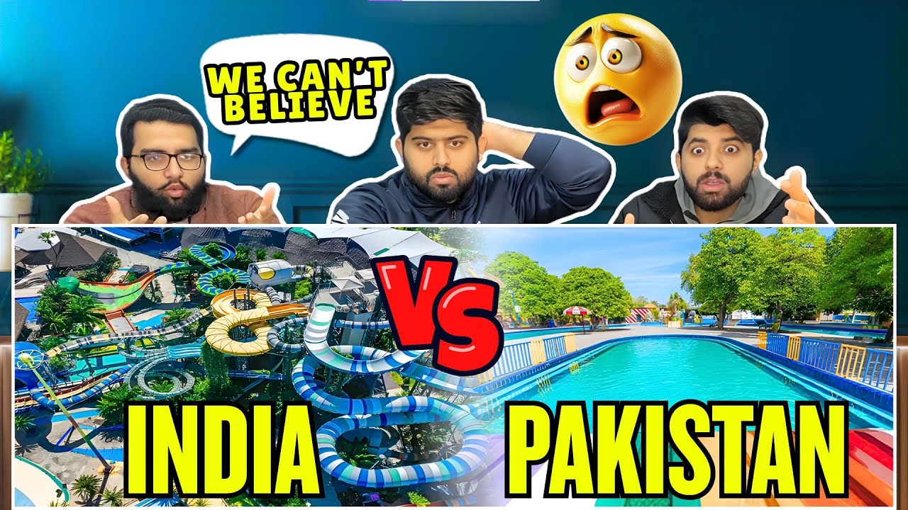 Reaction On Pakistan Vs India Biggest Waterpark | तुलना | Pakistani Reaction 🔥