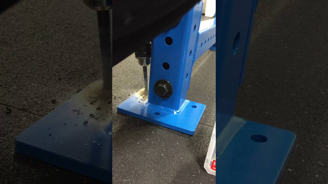 Mounting A Squat Rack To Cement and Rubber