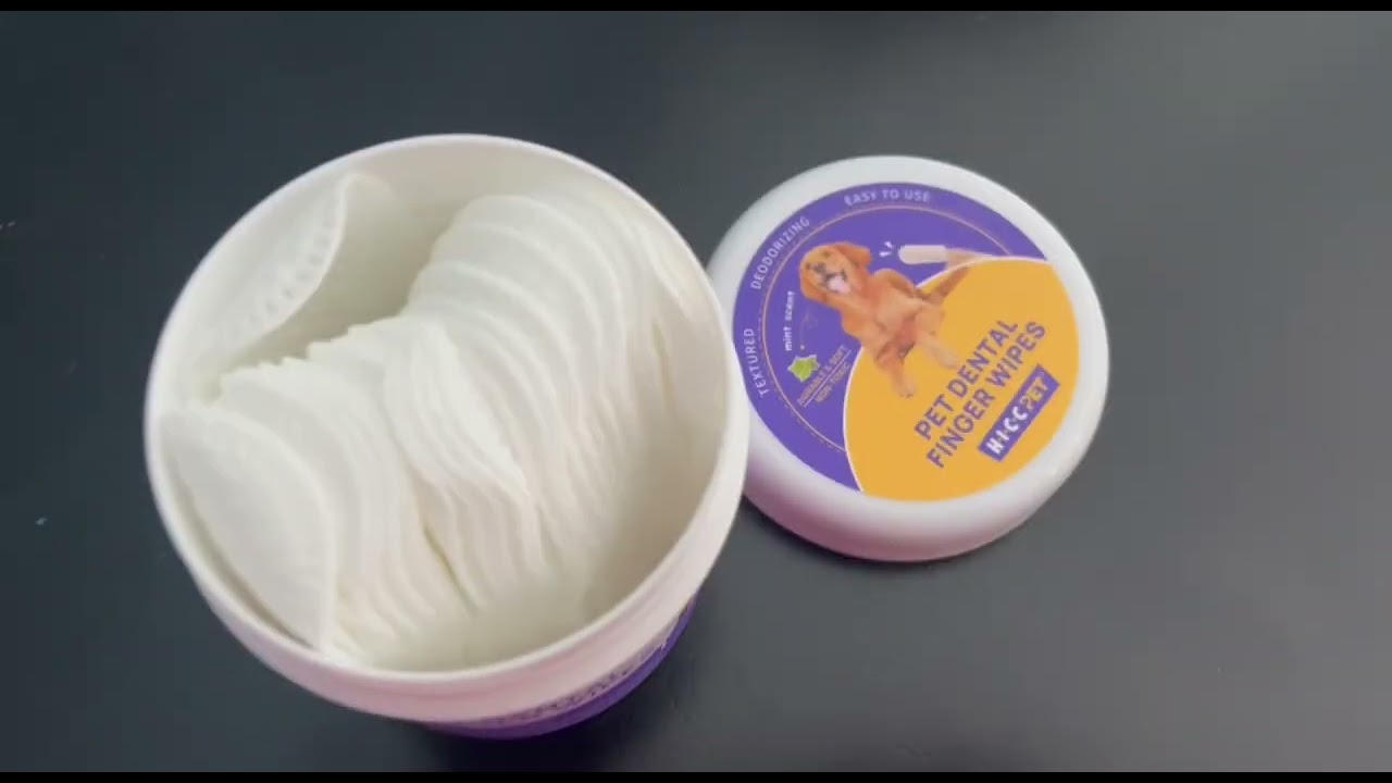 Pet Teeth Cleaning Wipes for Dogs & Cats