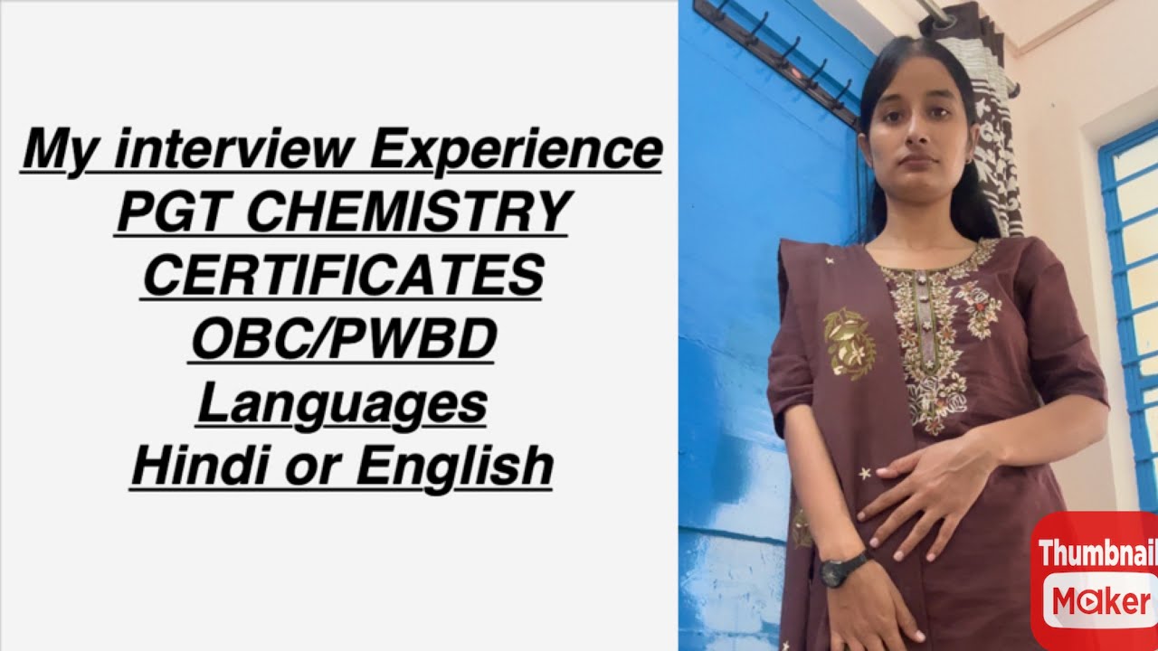 My KVS interview experience PGT Chemistry #shzclasses #kvstgtpgt 