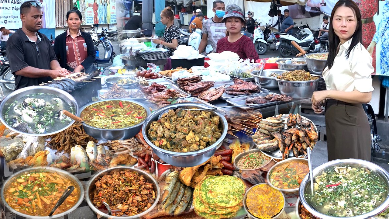 Best CAMBODIAN Street Food 2026 - Daily Lifestyle Of Vendors Selling Food @ Walking Food Review