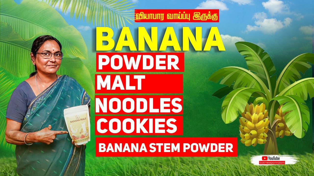 Banana Noodles Business வாய்ப்பு வேண்டுமா ? Banana Powder , Malt, Cookies available