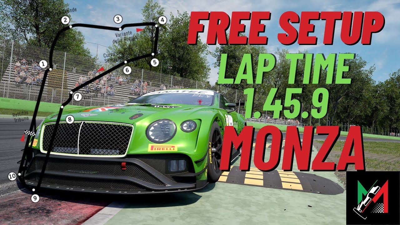 Acc Onboard Lap || Free Setup Monza Bentley Continental GT3 1.45.9