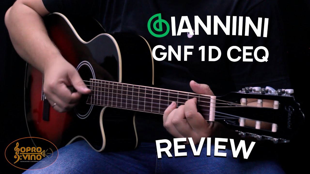 Review Violão Giannini Mini Jumbo GNF 1D CEQ Cutaway | À VENDA!