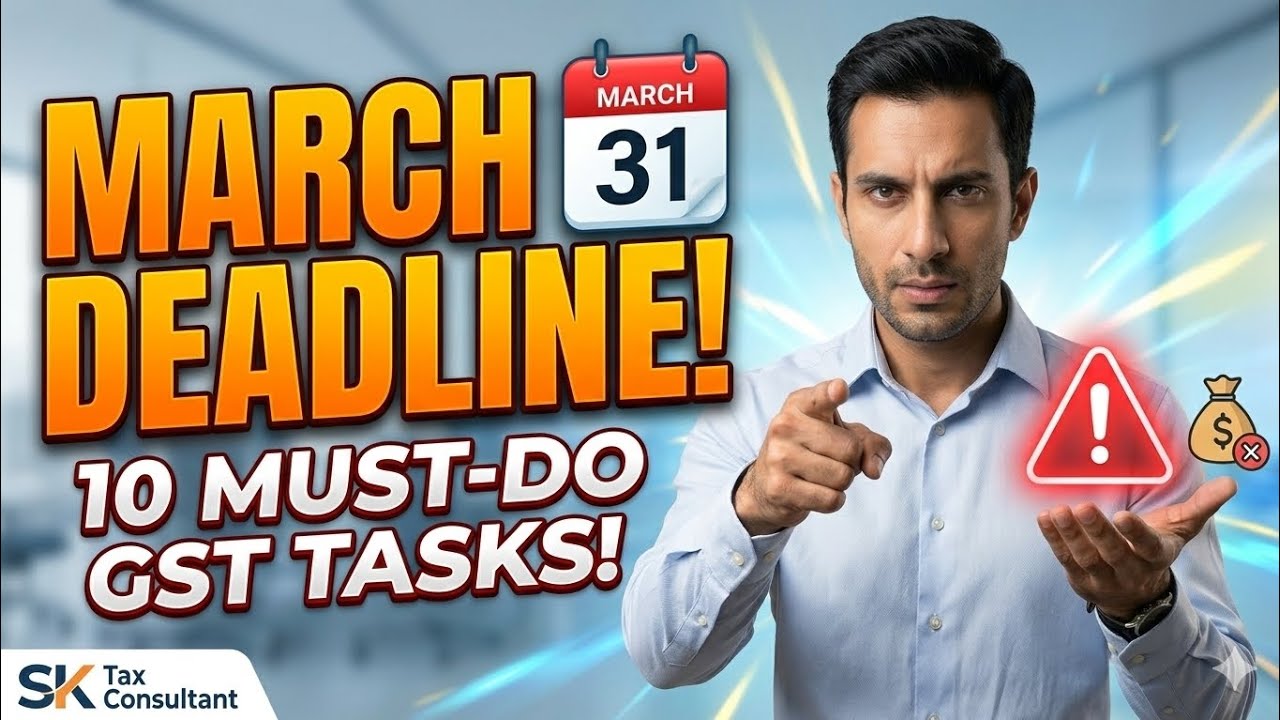 Avoid GST Notices: 10 Must-Do Tasks Before March 31 Deadline | GST Year End Compliance 2026