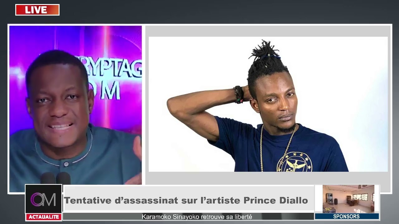 OM TV :#URGENT /Tentative d’assa*ssinat sur l’artiste Prince Diallo Responsable
