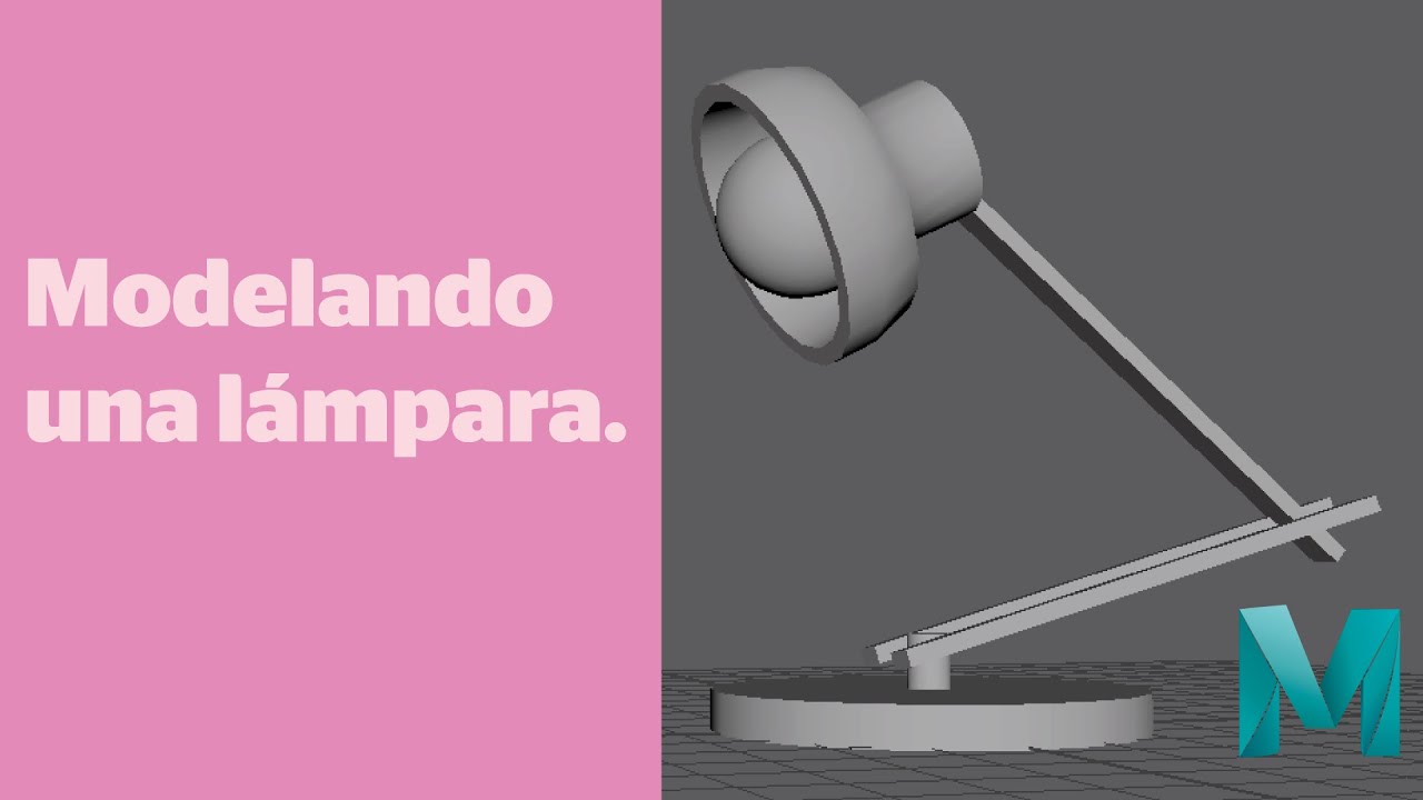 Modelando una lámpara en Maya Autodesk