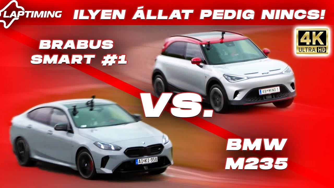 BRABUS smart #1 vs. BMW M235 / ILYEN ÁLLAT PEDIG NINCS! (Laptiming Ep. 389.)
