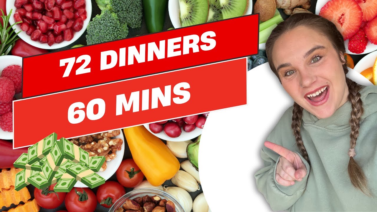 I Prepped 72 Dinners in 60 Minutes for Under $100 a Week (Family of 6) My Family Dinner Freezer Meal