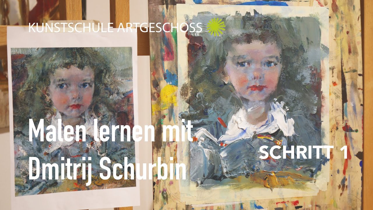 Porträt malen lernen mit Acryl 