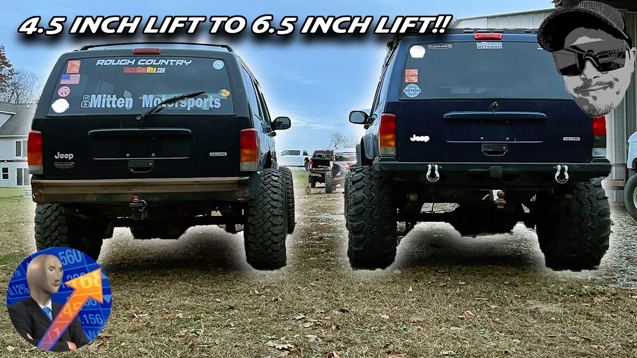 Jeep Cherokee поднимает клиренс с 4,5 до 6,5 дюймов за 80 долларов!