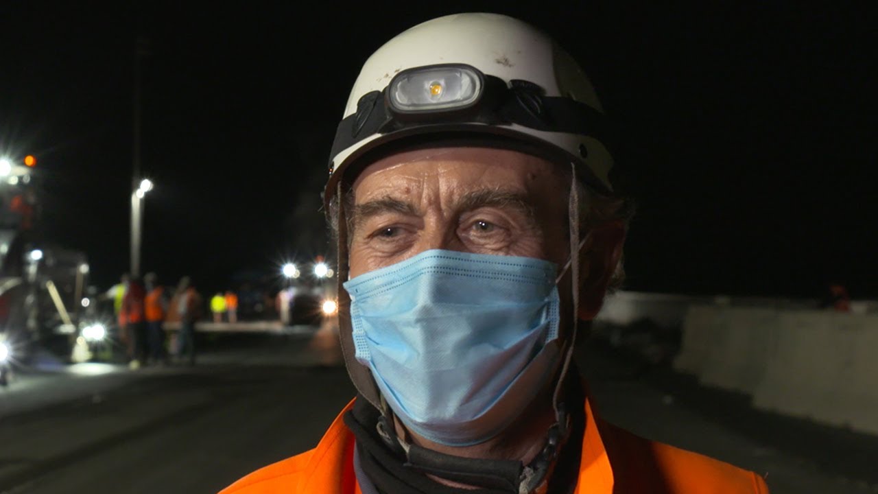 #autovienonsiferma | I Lavori Di Asfaltatura In Notturna