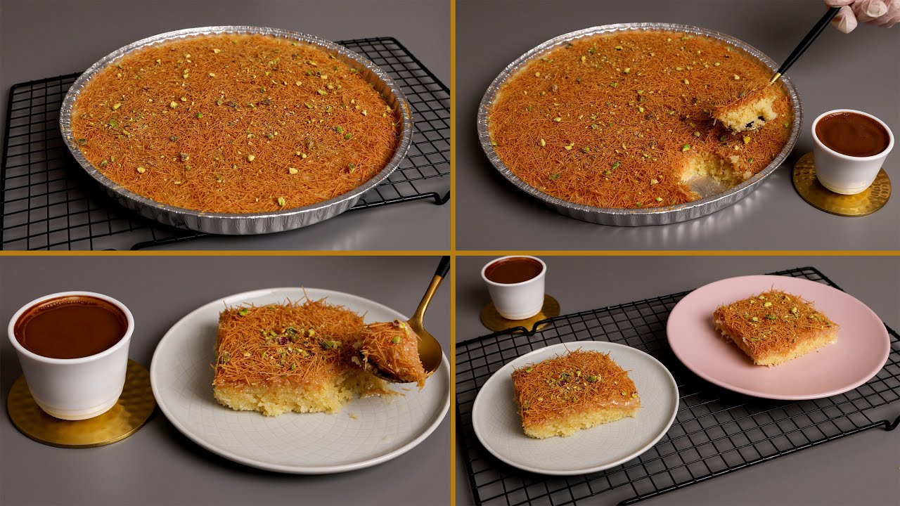قطعة واحدة من بسبوسة الشعيرية 😋 ستجعلك تدمنين تحضيرها كل يوم في رمضان ب 10 دقائق و مكونات في كل بيت