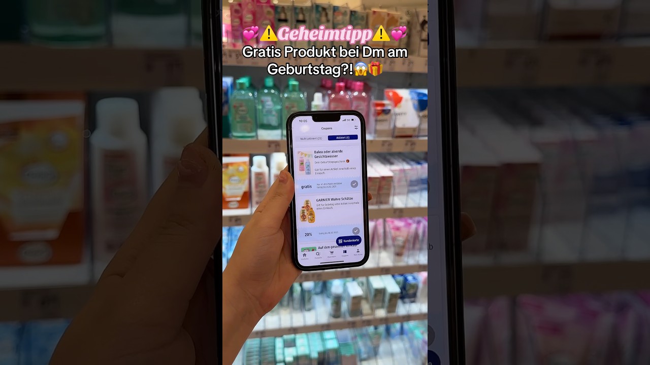 GRATIS bei Dm Shoppen!🛍️🚨💸Geburtstag Geheimtipp😱💗 #dm #geburstag #geheimtipp