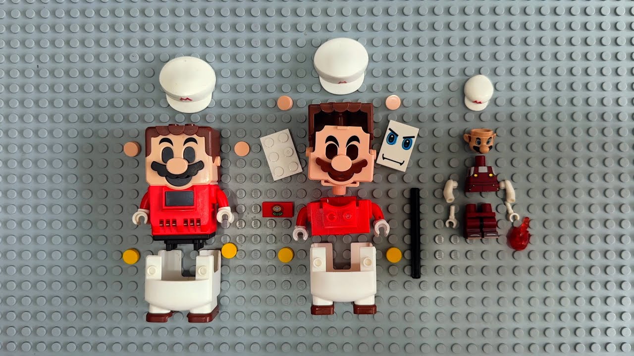 Fire Mario | LEGO vs Fakes #firemario #fakelego #legomario