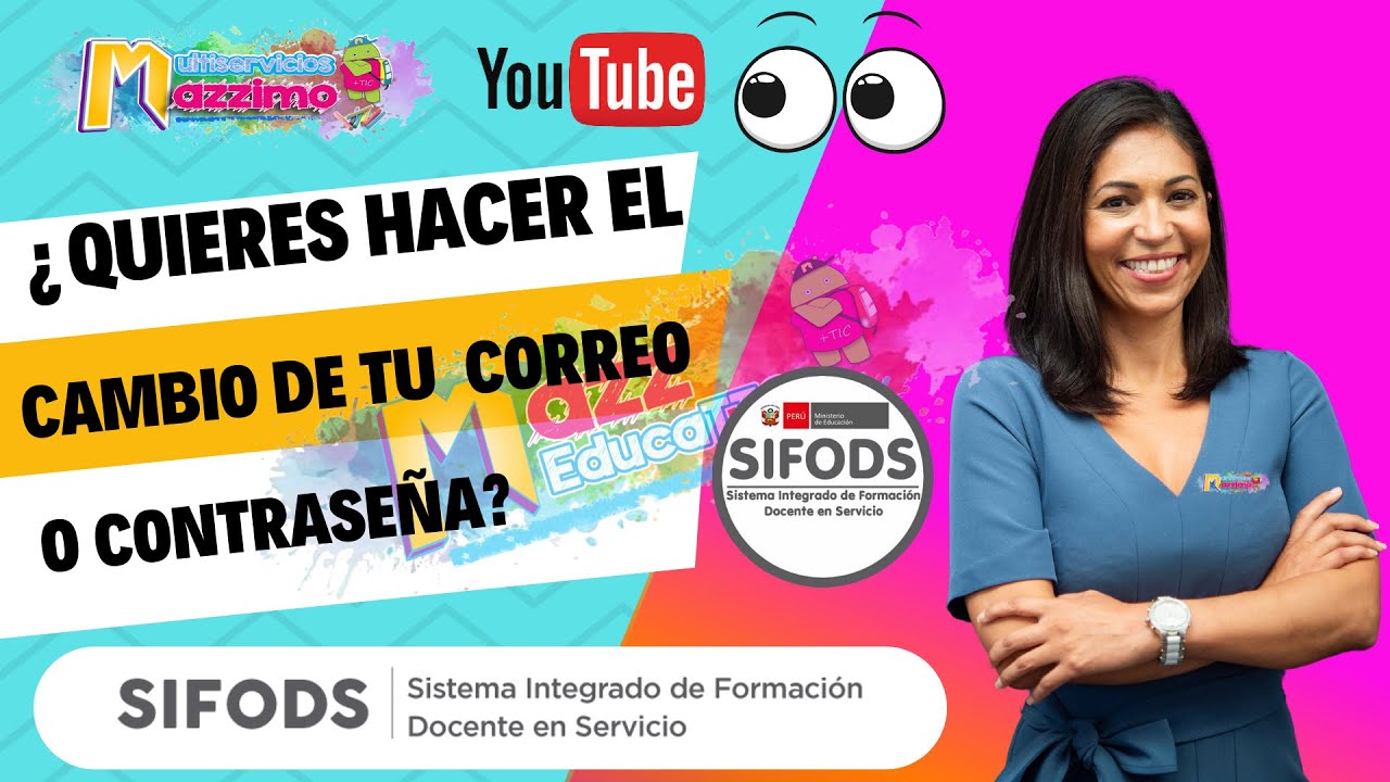 Cambio de correo o contraseña Sifods