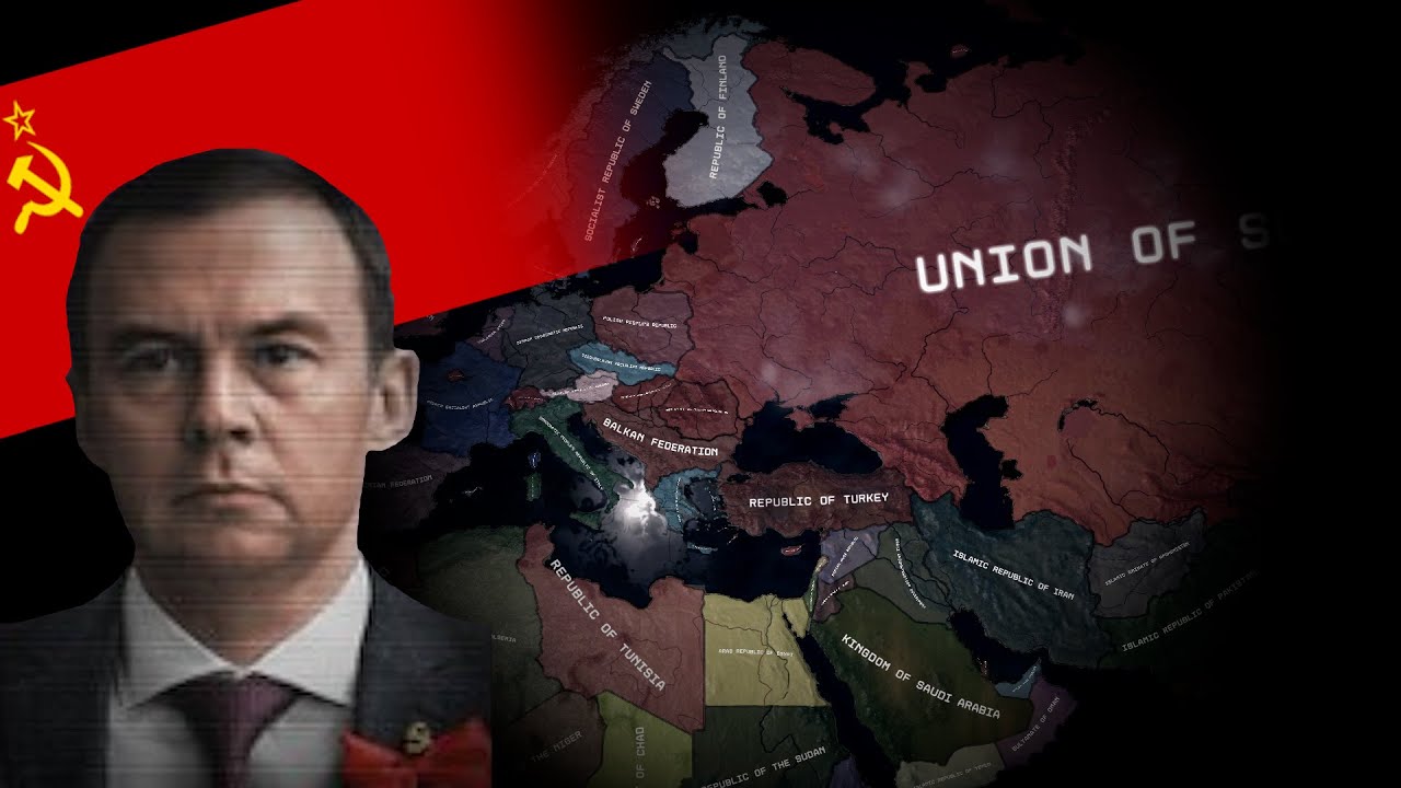 Россия возрождает Советский Союз - HOI4 + мод The ​​Fire Rises (Timelapse)