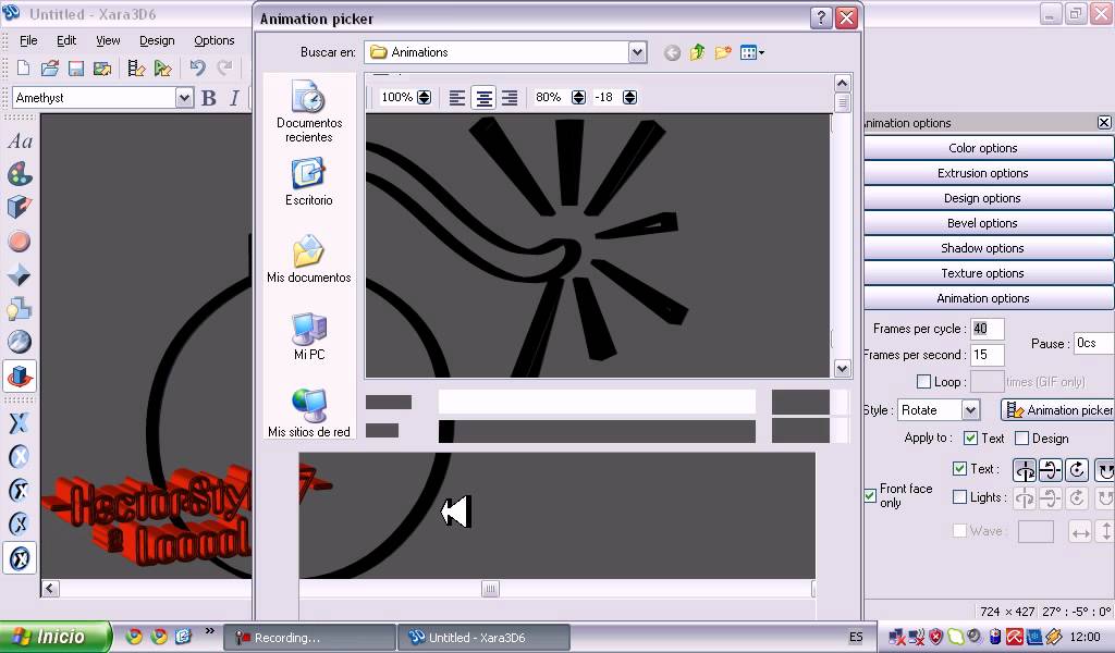 Como usar Xara 3D para aser logos!! HectorStyle077