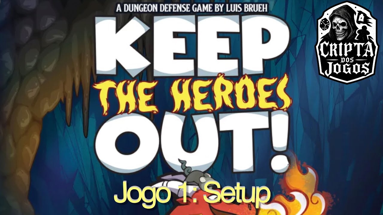 Setup do Keep the Heroes Out! - Missão 1: Caldeirão da Bruxa (1 Monstro)